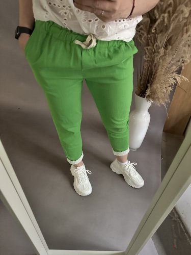 Letní kalhoty Globe-světle zelené