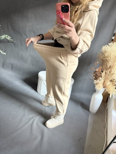 Oversize Tepláky Ocean-béžové