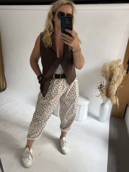 Nohavice Small Dots-cream