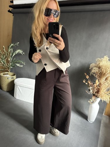 Nohavice SUN 2 bavlnené-hnedé- M-2XL