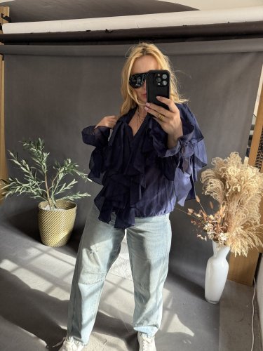 košeľa Leni-modrá