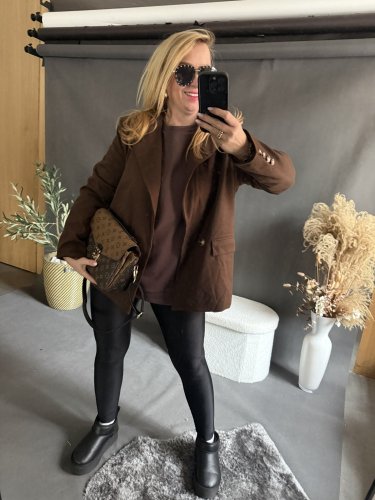 Sako Oversize zateplené hnědé