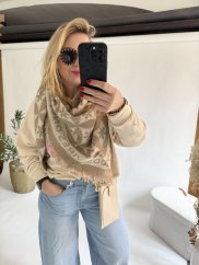 Šála Good Vibe-beige