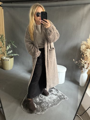 Kabát/cardigan Meccuch-Mocca