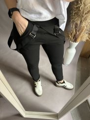 Teplákové kalhoty s aplikací na postavu XS-M