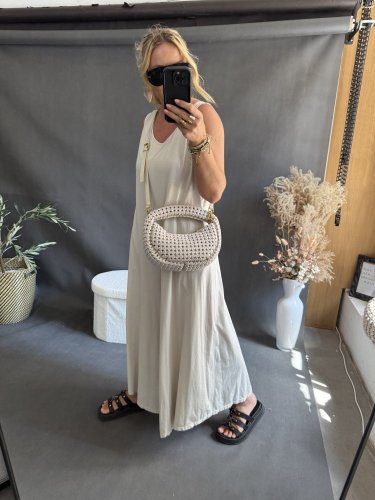 Overal SUN bavlna Oversize-béžový