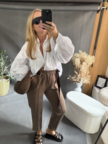 Košile oversize rukáv-bílá