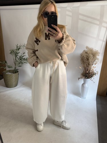 Tepláky Joyna-bílá