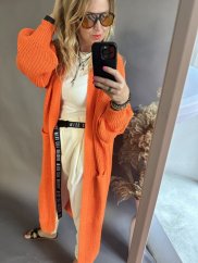 Cardigan Pretty -oranžový