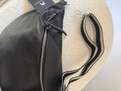 Popruh ke kabelce nebo ke Cupholder-stříbrné kování-Pruh černý