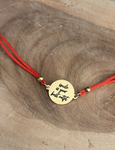 Náramek Fashinity-červený