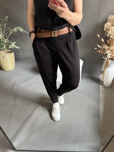 Nohavice Aladins opaskom B-čierné-