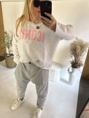 Mikina oversize Iconic-grey