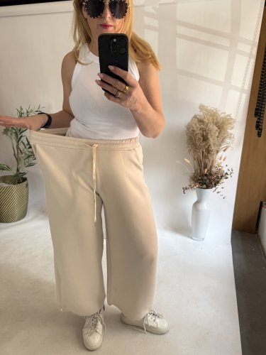 Tepláky Joyna-béžová