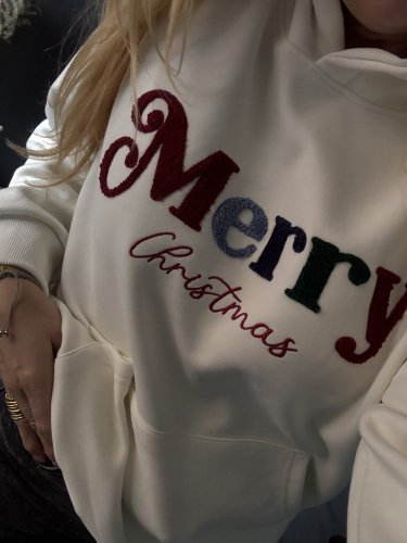 Mikina Merry Christmas-bílá