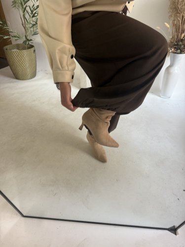 Kalhoty Chicca-hnědá