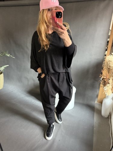 Svetr Moda lehký velký-černá