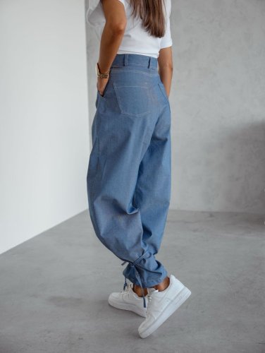 Nohavice v štýle Jeans modré-veľkosť 36 a 38