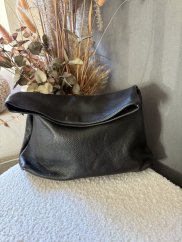 Kabelka kožená - lístoček