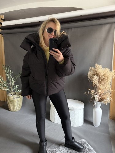 Bunda zimní premium krátká-černá