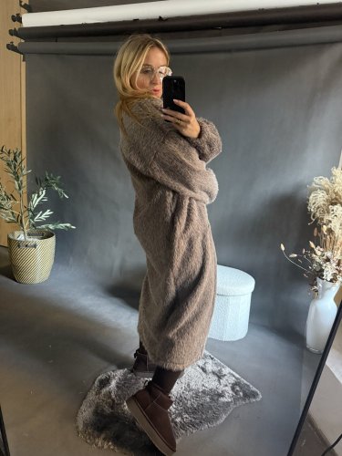 Kabát/cardigan Meccuch-Mocca