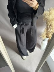 Kalhoty Fashion-černé