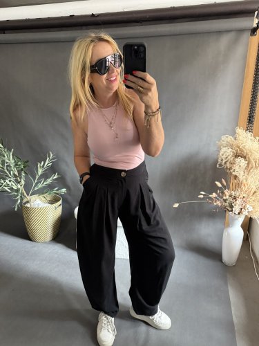 Nohavice Black -Lumina - Velikost: S