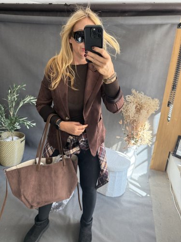 Sako Luisa velúr-hnedá