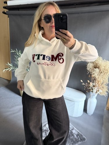 Mikina Merry Christmas-bílá