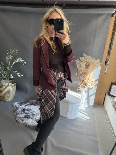 Sako Luisa velur-vínová