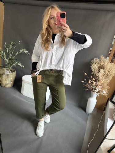 Nohavice Italian zelené