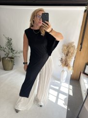 Top Loriane asymetrický-černé