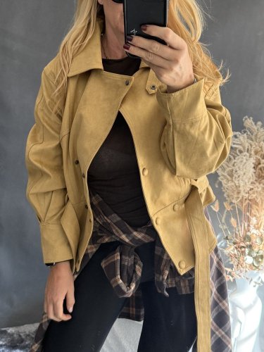 Krivák ala semiš s opaskom-mustard