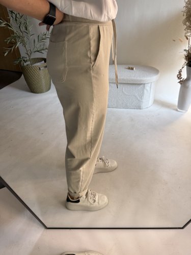 Tepláky Naif-béžové