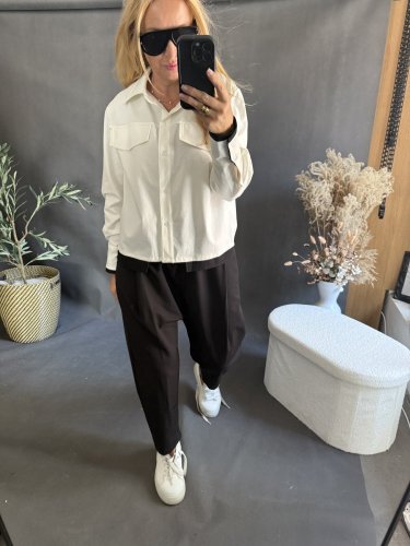 Kabátek Sun 2v1 s košilí-bílý