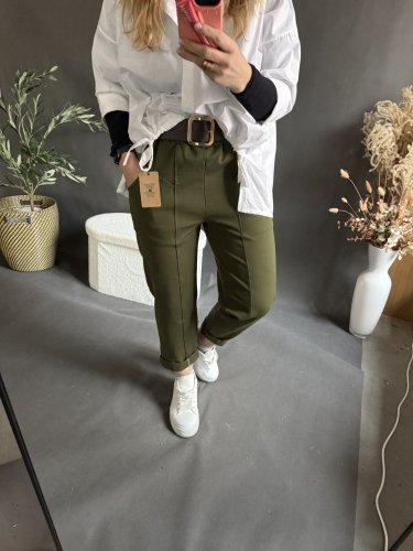 Nohavice Italian zelené