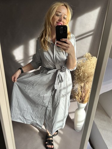 Šaty Business-šedé