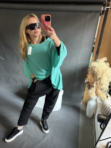 Sveter Moda ľahký veľký-mint