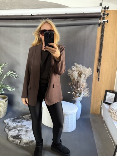 Sako basic na postavu XS-XL-hnědé