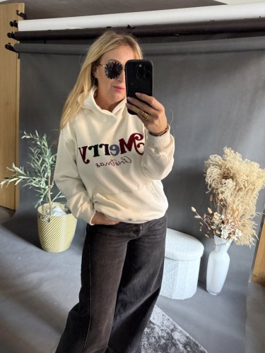 Mikina Merry Christmas-bílá