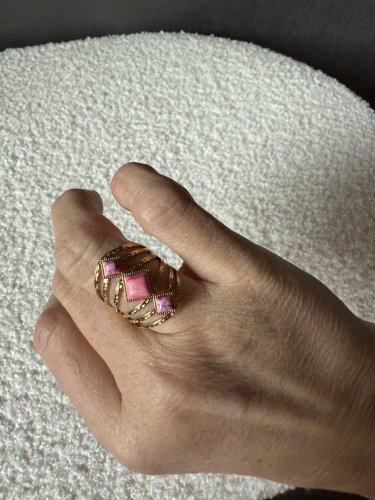 Prsteň Stainless Steel s nastaviteľnou veľkosťou-ružový