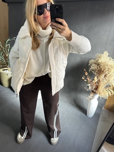 Nohavice s pruhom-max do M