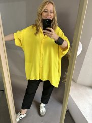 Košeľa Nora oversize žltá