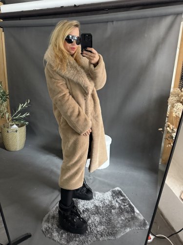 Kabát ICI-béžový