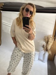 Tričko Lorene oversize-beige
