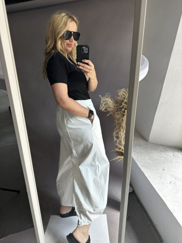 Nohavice široký strih SUN-UNI veľkosť-bielá