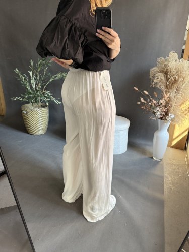 Nohavice Style-viskoza-béžové