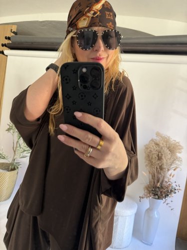 Šátek Luis-hnědá