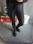 BODYSLIM LEGÍNY S PROŠITÍM a zipem - ČERNÁ- - Velikost: S