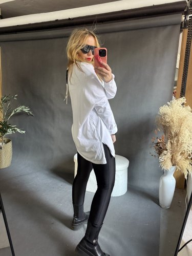 Tričko Sun dlouhý rukáv-bílé